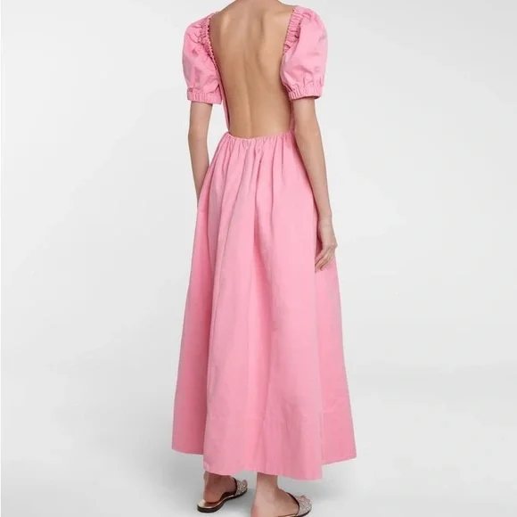 black cut out back maxi dress Patou